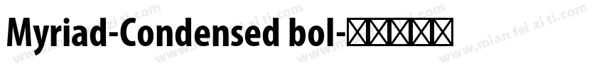 Myriad-Condensed bol字体转换